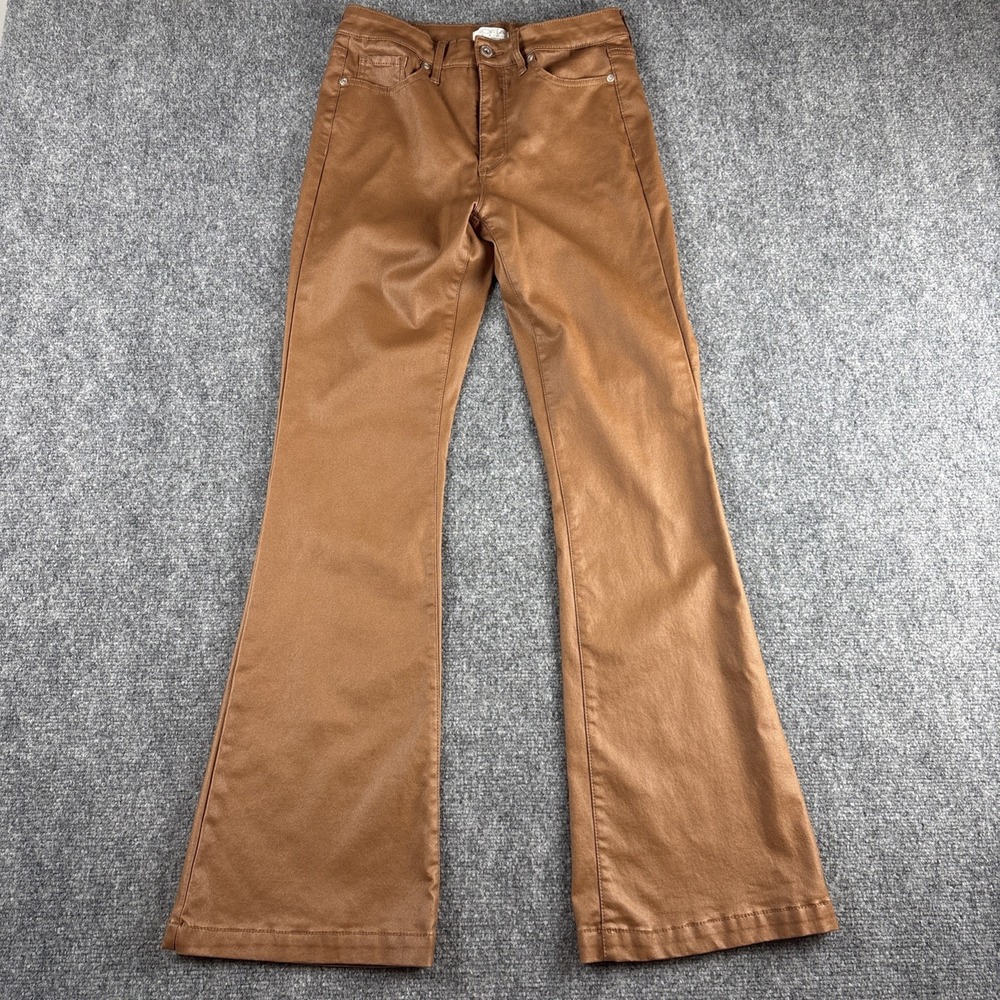 Sofia Jeans Sofia Vergara Melisa High Rise Flare Pants 6 Coated Faux Leather